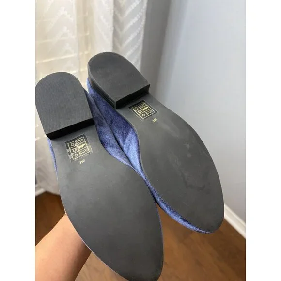 Jack Rogers Blue Pottery Suede Chinoissoire Loafers Women's Sizes US8 - Picture 4 of 7